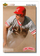 Chris Sabo - Cincinnati Reds (MLB Baseball Card) 1992 Upper Deck # 123 Mint