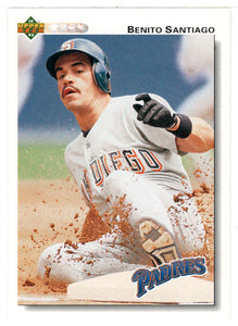 Benito Santiago - San Diego Padres (MLB Baseball Card) 1992 Upper Deck # 253 Mint