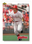 Wally Backman - Philadelphia Phillies (MLB Baseball Card) 1992 Upper Deck # 350 Mint