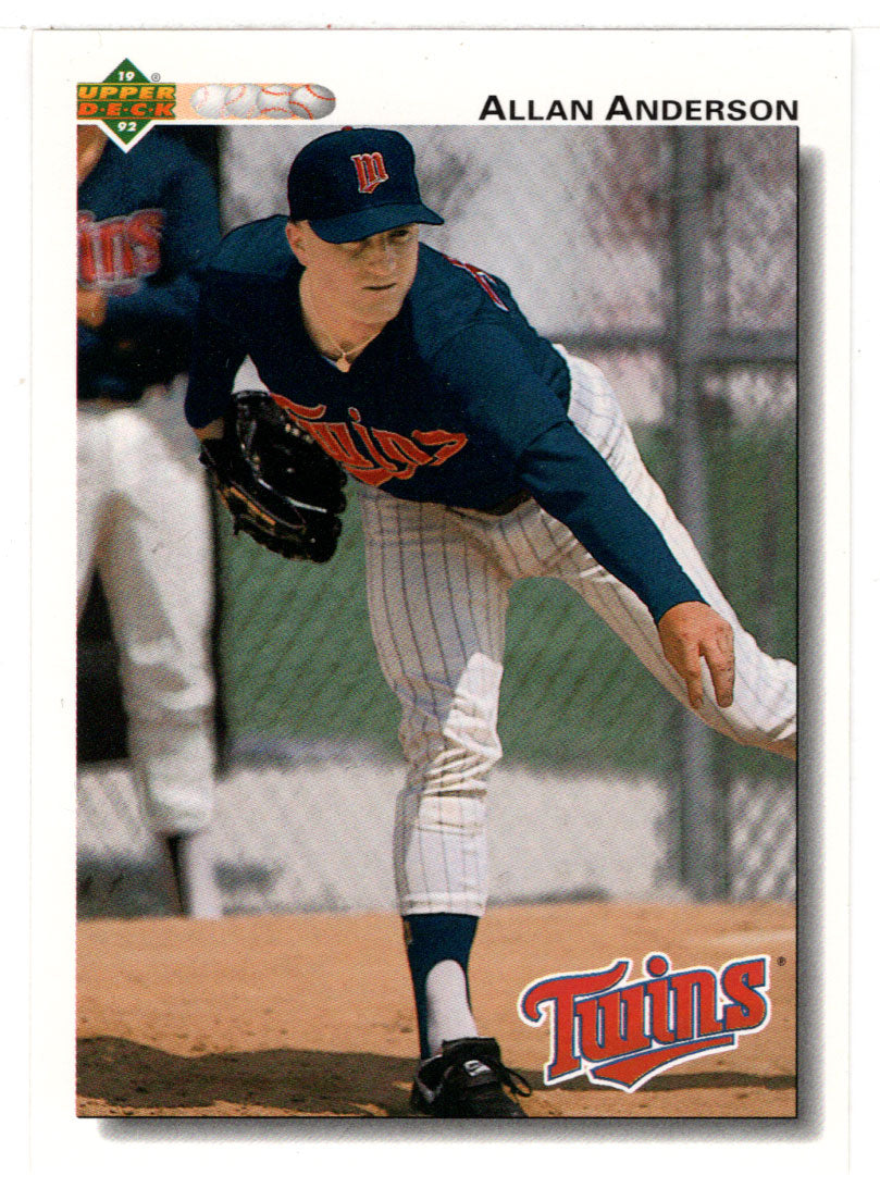 Allan Anderson - Minnesota Twins (MLB Baseball Card) 1992 Upper Deck # 506 Mint