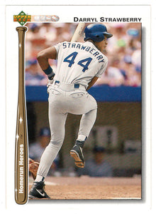 Darryl Strawberry - Los Angeles Dodgers - Homerun Heroes (MLB Baseball Card) 1992 Upper Deck # HR16 Mint