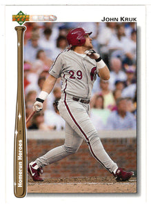 John Kruk - Philadelphia Phillies - Homerun Heroes (MLB Baseball Card) 1992 Upper Deck # HR23 Mint
