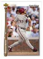 John Kruk - Philadelphia Phillies - Homerun Heroes (MLB Baseball Card) 1992 Upper Deck # HR23 Mint