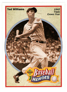 Ted Williams - Boston Red Sox - Baseball Heroes (MLB Baseball Card) 1992 Upper Deck # 30 Mint