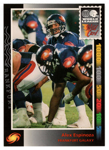 Alex Espinoza - Frankfurt Galaxy (WLAF Football Card) 1992 Wild Card WLAF World League # 95 Mint