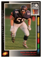 Willie Don Wright - Frankfurt Galaxy (WLAF Football Card) 1992 Wild Card WLAF World League # 125 Mint