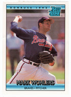 Mark Wohlers - Atlanta Braves - Rated Rookie (MLB Baseball Card) 1992 Donruss # 1 Mint