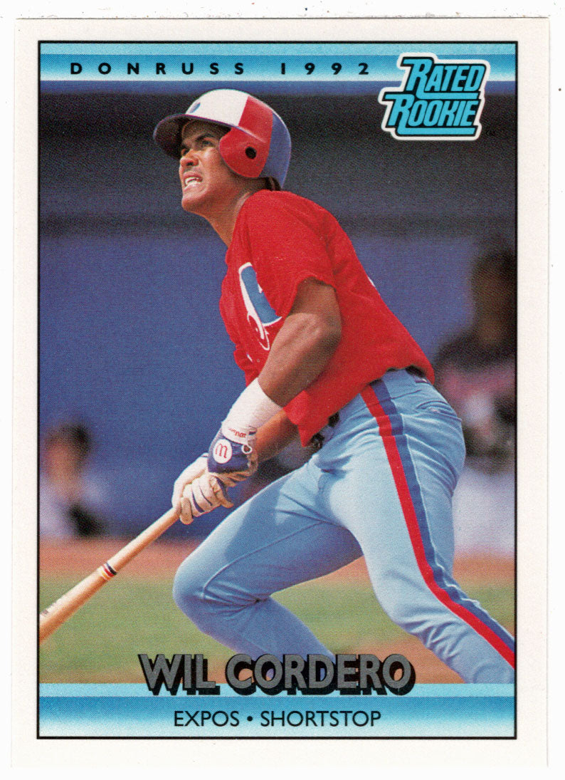 Wil Cordero - Montreal Expos - Rated Rookie (MLB Baseball Card) 1992 Donruss # 2 Mint