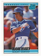 Eddie Zosky - Toronto Blue Jays - Rated Rookie (MLB Baseball Card) 1992 Donruss # 8 Mint