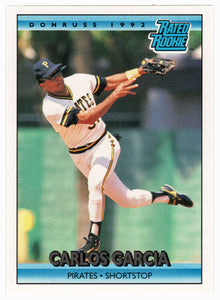 Carlos Garcia - Pittsburgh Pirates - Rated Rookie (MLB Baseball Card) 1992 Donruss # 14 Mint