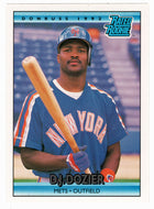 D.J. Dozier - New York Mets - Rated Rookie (MLB Baseball Card) 1992 Donruss # 20 Mint