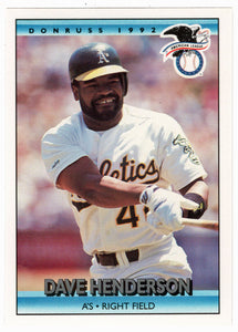 Dave Henderson - Oakland Athletics (MLB Baseball Card) 1992 Donruss # 21 Mint