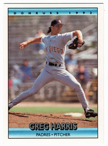 Greg W. Harris - San Diego Padres (MLB Baseball Card) 1992 Donruss # 49 Mint