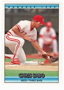 Chris Sabo - Cincinnati Reds (MLB Baseball Card) 1992 Donruss # 50 Mint