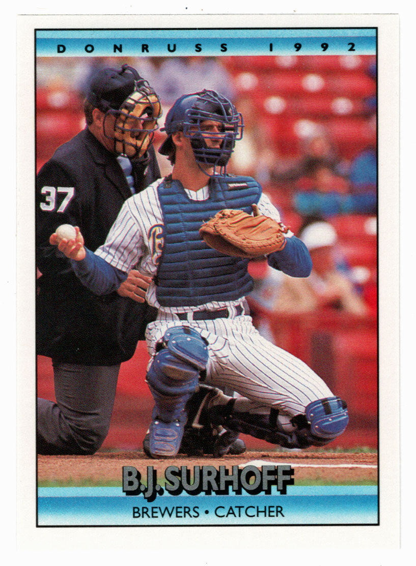 B.J. Surhoff - Milwaukee Brewers (MLB Baseball Card) 1992 Donruss # 70 Mint