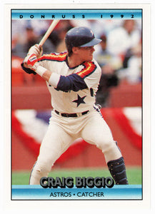 Craig Biggio - Houston Astros (MLB Baseball Card) 1992 Donruss # 75 Mint