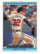 Charlie Leibrandt - Atlanta Braves (MLB Baseball Card) 1992 Donruss # 84 Mint