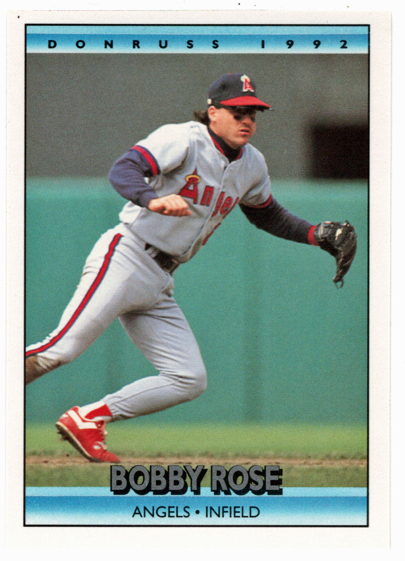 Bobby Rose - California Angels (MLB Baseball Card) 1992 Donruss # 90 Mint