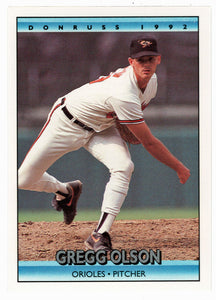 Gregg Olson - Baltimore Orioles (MLB Baseball Card) 1992 Donruss # 110 Mint