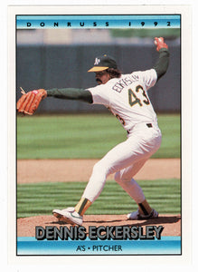 Dennis Eckersley - Oakland Athletics (MLB Baseball Card) 1992 Donruss # 147 Mint