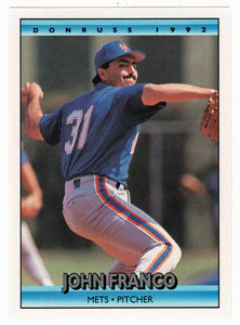 John Franco - New York Mets (MLB Baseball Card) 1992 Donruss # 186 Mint