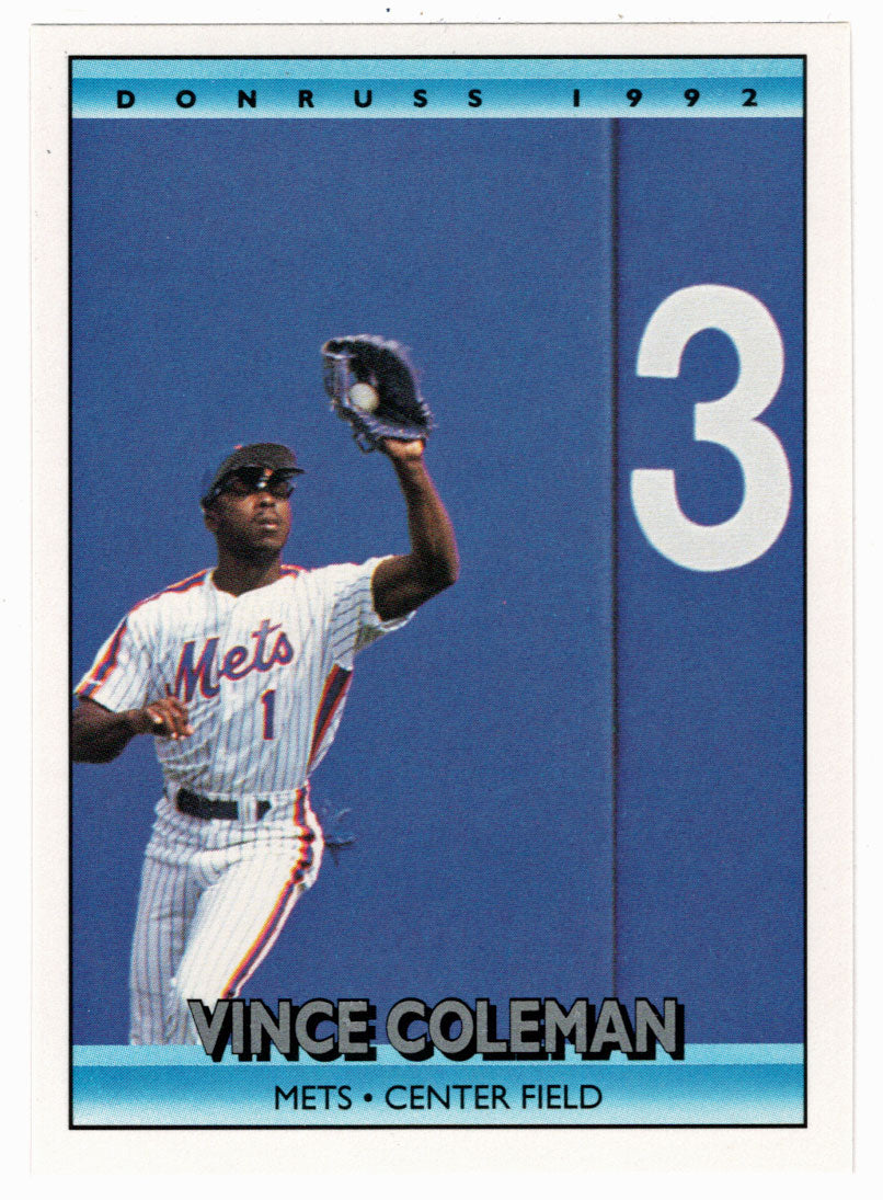 Vince Coleman - New York Mets (MLB Baseball Card) 1992 Donruss # 218 Mint