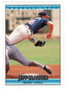 Jeff Blauser - Atlanta Braves (MLB Baseball Card) 1992 Donruss # 228 Mint