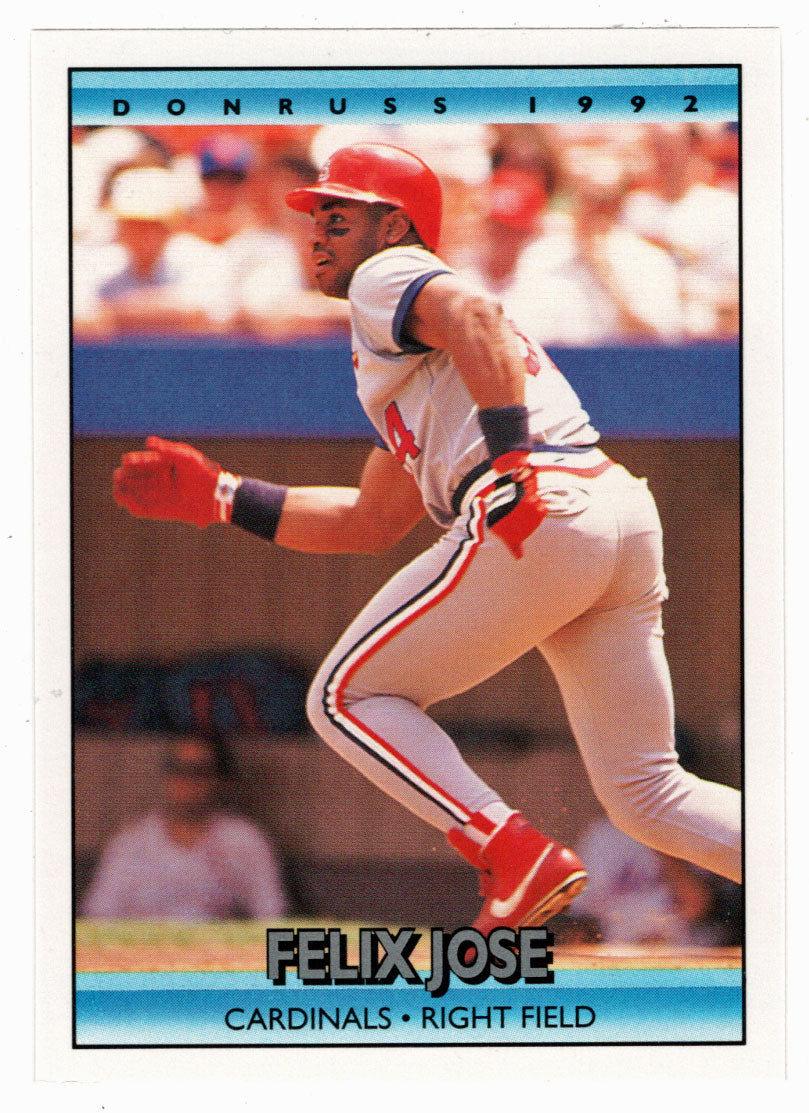 Felix Jose - St. Louis Cardinals (MLB Baseball Card) 1992 Donruss # 233 Mint