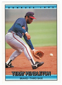 1994 Bowman Terry Pendleton Atlanta Braves Baseball Card BOWV3