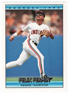 Felix Fermin - Cleveland Indians (MLB Baseball Card) 1992 Donruss # 242 Mint