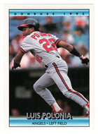 Luis Polonia - California Angels (MLB Baseball Card) 1992 Donruss # 252 Mint