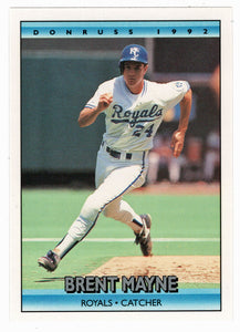 Brent Mayne - Kansas City Royals (MLB Baseball Card) 1992 Donruss # 265 Mint