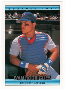 Ivan Rodriguez - Texas Rangers (MLB Baseball Card) 1992 Donruss # 289 Mint