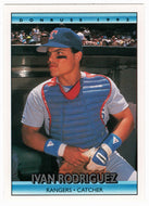 Ivan Rodriguez - Texas Rangers (MLB Baseball Card) 1992 Donruss # 289 Mint