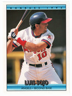 Luis Sojo - California Angels (MLB Baseball Card) 1992 Donruss # 302 Mint