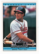 David Justice - Atlanta Braves (MLB Baseball Card) 1992 Donruss # 327 Mint