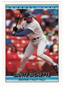 Dante Bichette - Milwaukee Brewers (MLB Baseball Card) 1992 Donruss # 347 Mint