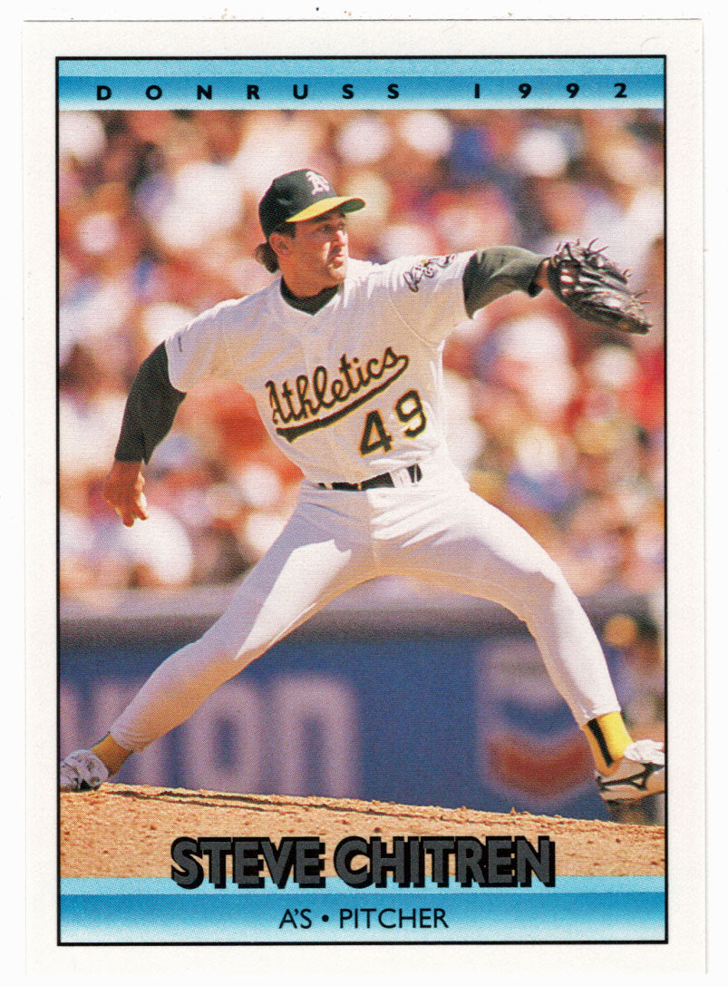 Steve Chitren - Oakland Athletics (MLB Baseball Card) 1992 Donruss # 385 Mint