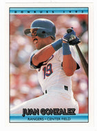Juan Gonzalez - Texas Rangers (MLB Baseball Card) 1992 Donruss # 393 Mint