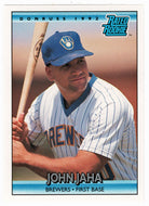 John Jaha RC - Milwaukee Brewers - Rated Rookie (MLB Baseball Card) 1992 Donruss # 398 Mint