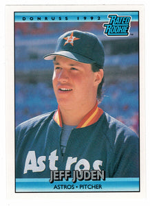 Jeff Juden - Houston Astros - Rated Rookie (MLB Baseball Card) 1992 Donruss # 405 Mint