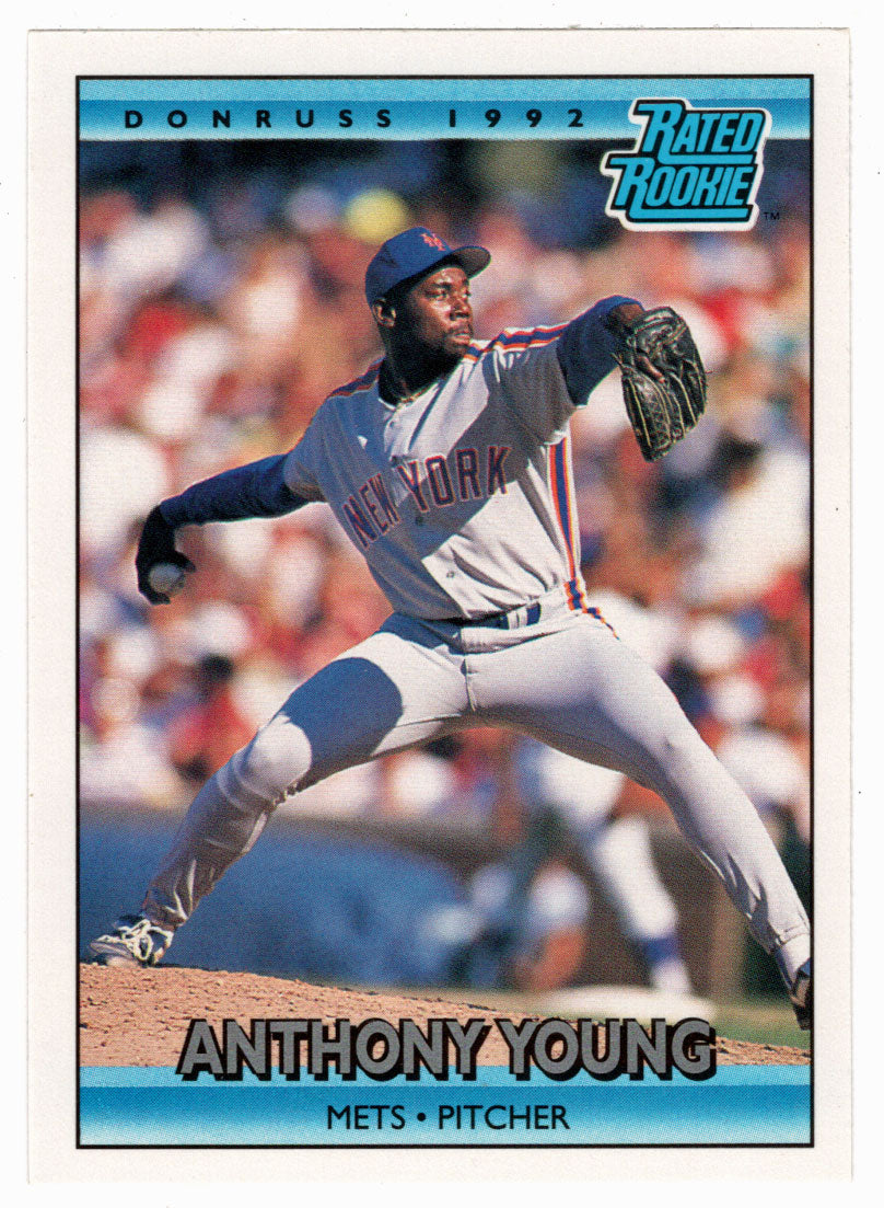 Anthony Young - New York Mets - Rated Rookie (MLB Baseball Card) 1992 Donruss # 409 Mint