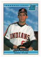 Jeff Mutis - Cleveland Indians - Rated Rookie (MLB Baseball Card) 1992 Donruss # 411 Mint