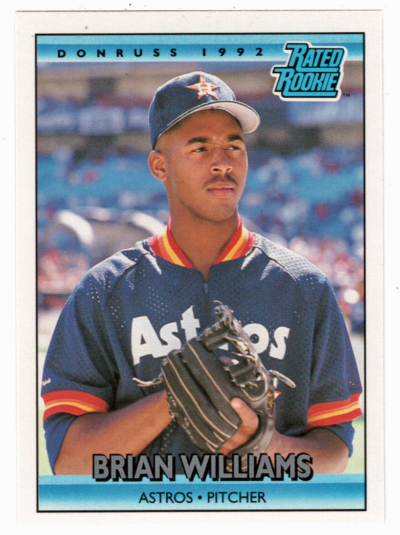 Brian Williams RC - Houston Astros - Rated Rookie (MLB Baseball Card) 1992 Donruss # 416 Mint