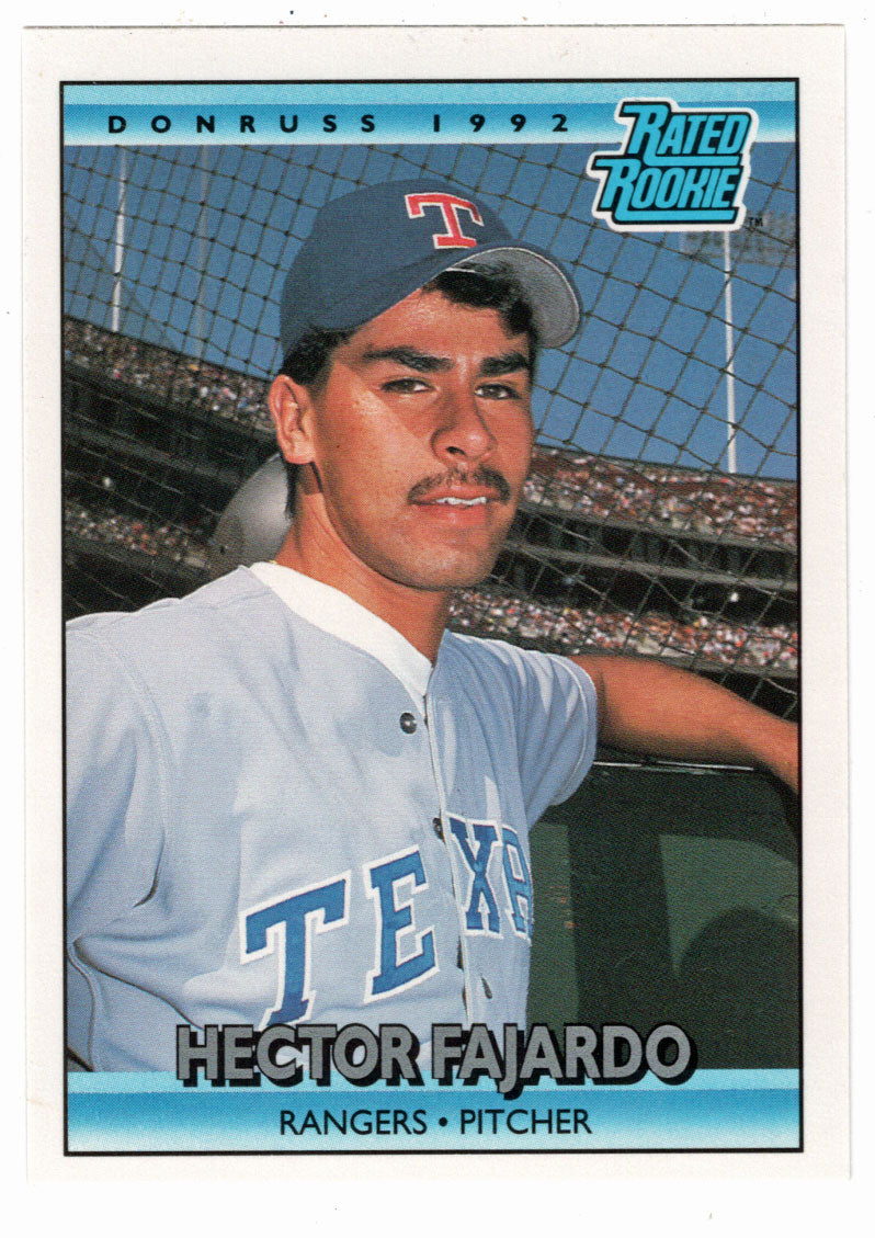 Hector Fajardo RC - Texas Rangers - Rated Rookie (MLB Baseball Card) 1992 Donruss # 419 Mint