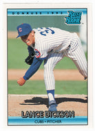 Lance Dickson - Chicago Cubs - Rated Rookie (MLB Baseball Card) 1992 Donruss # 421 Mint