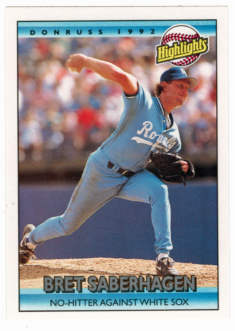 Bret Saberhagen - Kansas City Royals - Highlights (MLB Baseball Card) 1992 Donruss # 434 Mint