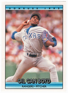 Dennis 'Oil Can' Boyd - Texas Rangers (MLB Baseball Card) 1992 Donruss # 447 Mint