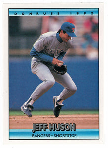 Jeff Huson - Texas Rangers (MLB Baseball Card) 1992 Donruss # 456 Mint