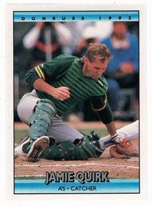 Jamie Quirk - Oakland Athletics (MLB Baseball Card) 1992 Donruss # 472 Mint